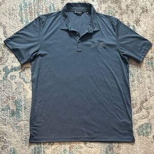 Travis Mathew Navy Short Sleeve Golf Polo Shirt Size XXL
